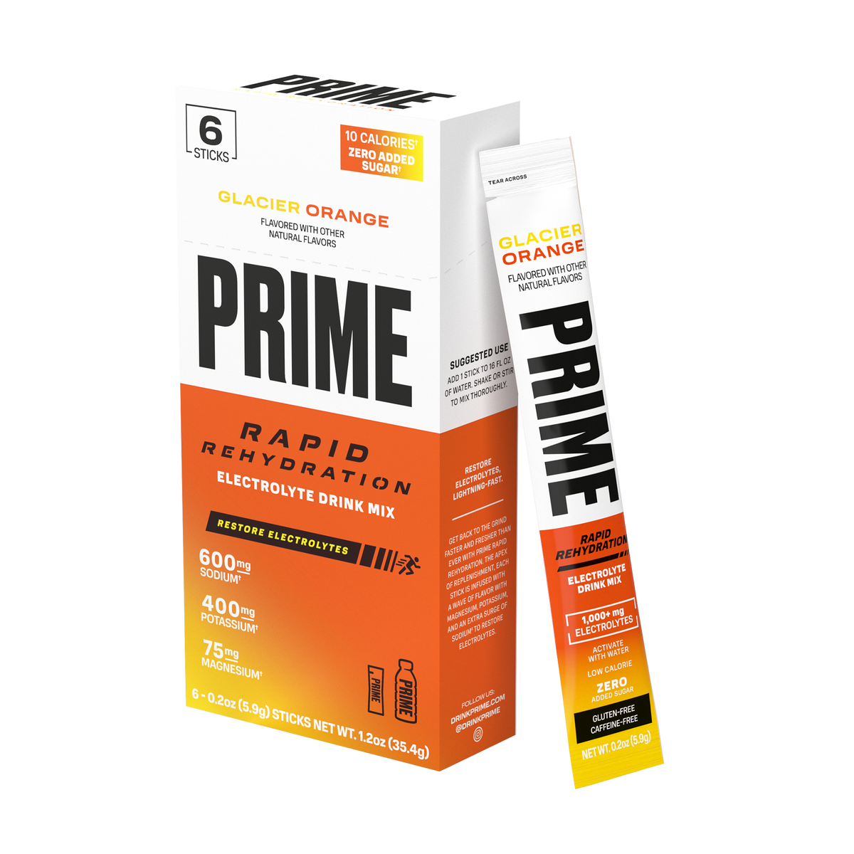 Rapid Rehydration Sticks - Glacier Orange